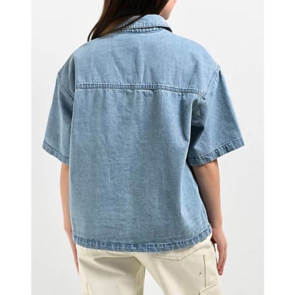 EMPYRE Women's Wesley Shirt Short Sleeve Size Medium - Picture 12 of 12